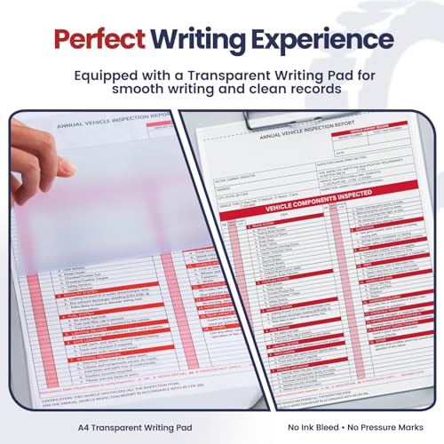 Annual Vehicle Inspection Forms and Red Labels 3-Part NCR Kit – 50 Sets