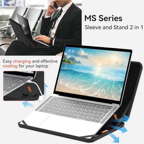 Smatree MS63 Hard Sleeve Case with Stand Compatible for 14 inch ASUS Vivobook Flip 14 TP470/TM420, for ExpertBook B5 Flip B5402F, Zenbook Duo 14, for 14 inch ASUS L410, for 14inch ChromebookFlip CX3