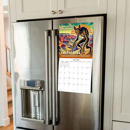 2026 National Park Lore Monthly Wall Calendar | 12" x 24" | Monsters & Cryptids in National Parks Calendar 2025-2026