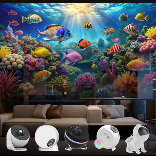 Rusoso Galaxy Projector Discs 6-Pack Replacement Ocean Scenes HD for Night Light Starry Sky
