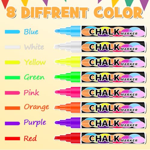 EAONE Grey 12x16in Back to School Chalkboard Sign with Wooden Frame, Double-Side, with Markers & Wipe Cloth