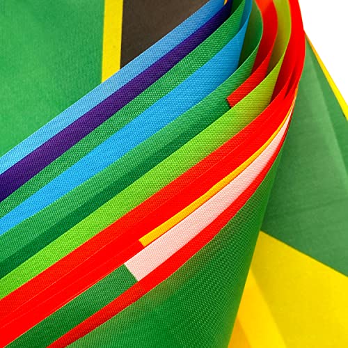 20 Caribbean Flag Banners for Outdoor & Indoor Celebration, 60 Feet
