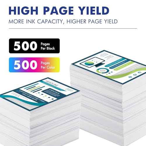 LC401XL LC401 MFC-J1010DW Ink Cartridges for Brother Printer LC 401 401XL for MFC-J1010DW MFC-J1170DW MFC-J1012DW MFC-J1800DW MFC J1010DW - 4 Pack High Yields Black Cyan Magenta Yellow