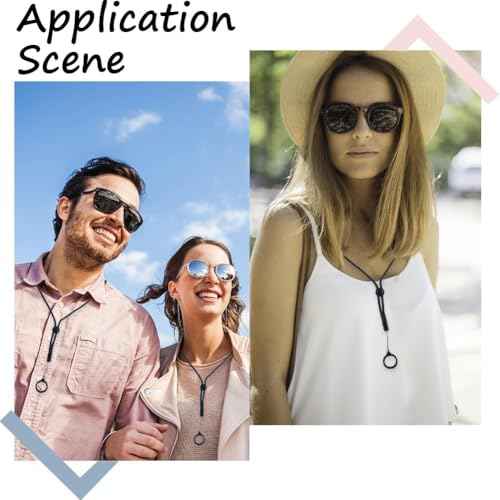 CRASPIRE 18Pcs 9 Style Anti-Lost Lanyard Set with Silicone Rubber Rings 1Pcs Lanyards Strap Pendant Necklace Adjustable Fixing Rings Pen Soft Protective Ring Replacement Case Multipurpose for Keychain