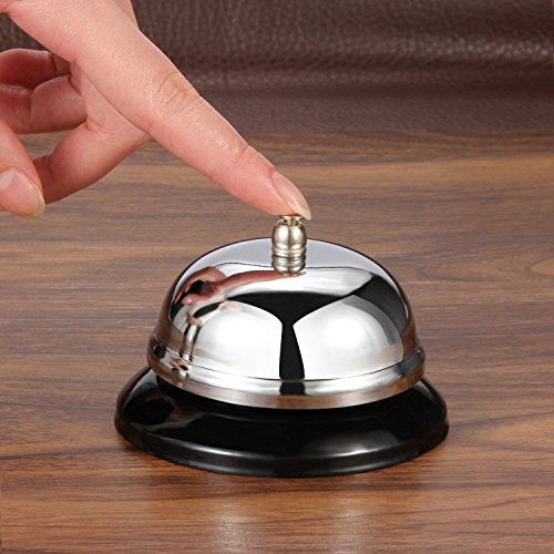 Stainless Steel Call Bell 3.3 Inch Loud Office & Hotel Reception Bell