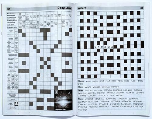Babushka's Kompot Russian Word Search & Crossword Puzzle Book - Jokes & Recipes, 82 Pages
