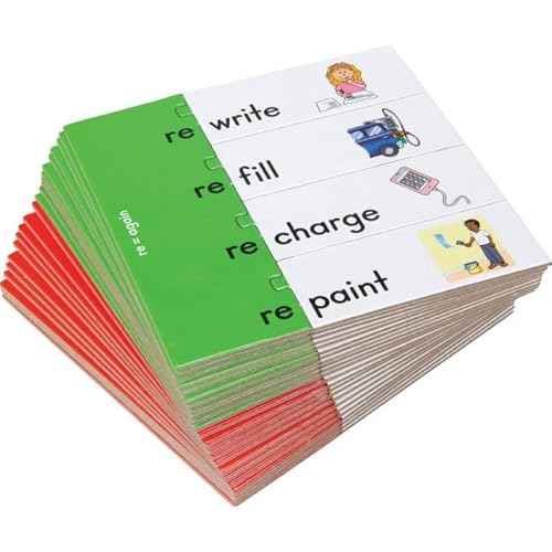 Really Good Stuff Prefix, Suffix, and Base Word Puzzles - Fun Learning Game for Grades 2-4, Teach and Learn Prefixes and Suffixes, Ideal for Classroom and Home Learning
