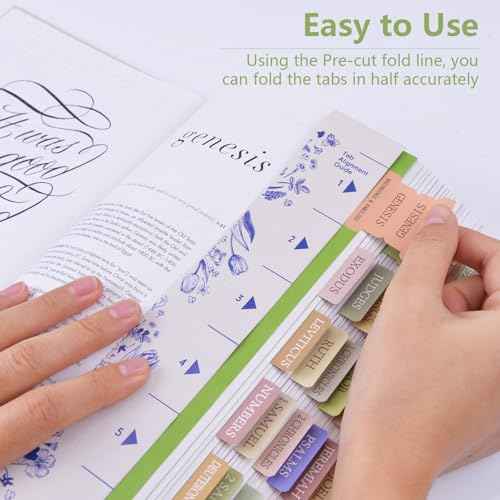 Bible Tabs, 72 Laminated Bible Tabs for Women and Men Study Bible, Easy to Read and Apply, Bible Index Tabs, Large Print Bible Book Tabs, Bible Study Supplies (Boho Theme)