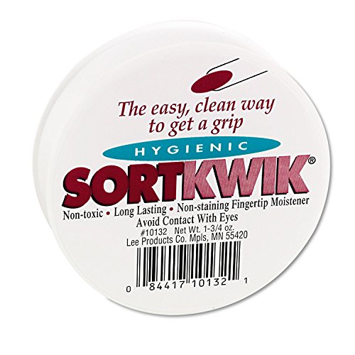 Fingertip Moistener Pack of 2 - Pink, 1.75 oz for Paper Sorting & Filing