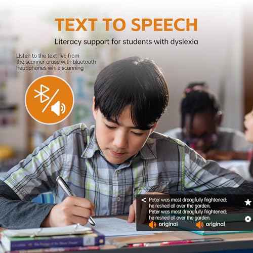 Translator Pen for Dyslexia & Language Learning ? Instant Voice Translation in 112 Languages, Text-to-Speech OCR Scanner, Offline & Online Portable Translator for Students,Travel & Adults