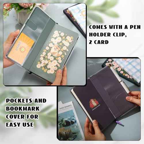 2 Pieces Clear Plastic Cover for Weeks, 8.03 x 7.78 Inches Planner Cover Protector Transparent PVC Notebook Strong Plastic Protecting Sleeves for Books