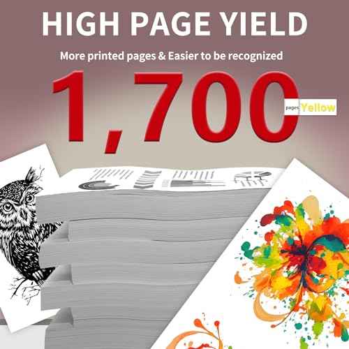 1 Pack of 045 1239C001 Yellow Toner Cartridge High Yield 1,700 Pages 045 Replacement for Canon Color imageCLASS MF631Cn MF632Cdw MF635Cx LBP611Cn i-SENSYS MF635Cx LBP613Cdw Printer