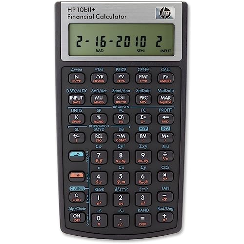 HP 10bII+ Financial Calculator for Business, Finance & Student Use