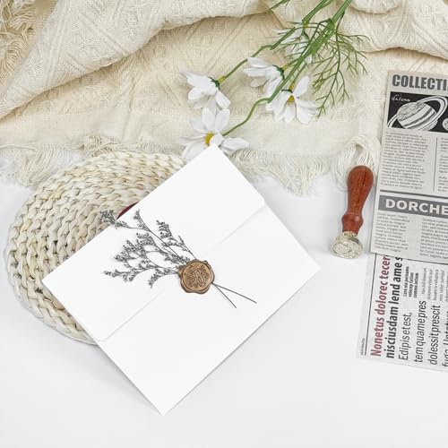 YINUOYOUJIA White A7 Envelopes 50 Pack Self Seal Invitations 5x7