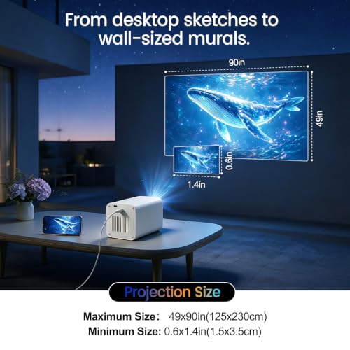 Art Projector for Tracing & Drawing, Wireless, Adjustable Stand