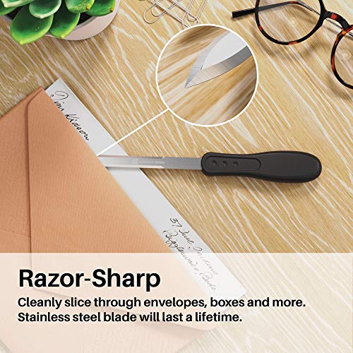 Uncommon Desks Black Envelope Letter Opener - 1 Piece Office Tool