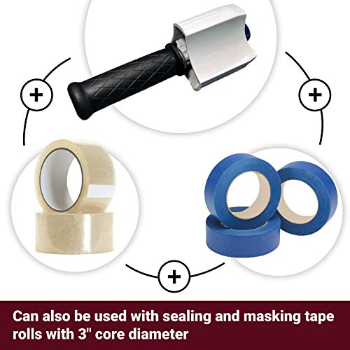 IDL Packaging Stretch Wrap Dispenser for Mini & Bundling Film Rolls,