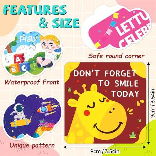 160 Motivational Lunch Notes for Kids, Cute Inspirational Cards Lunch Box Notes for Boys Girls Teens from Mum Funny Pun Cards with 80 Reward Stickers School Gifts