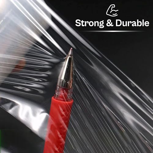 PSBM Dark Red Mini Stretch Film/Wrap with Handle 5" x 1000' 80 GA 12
