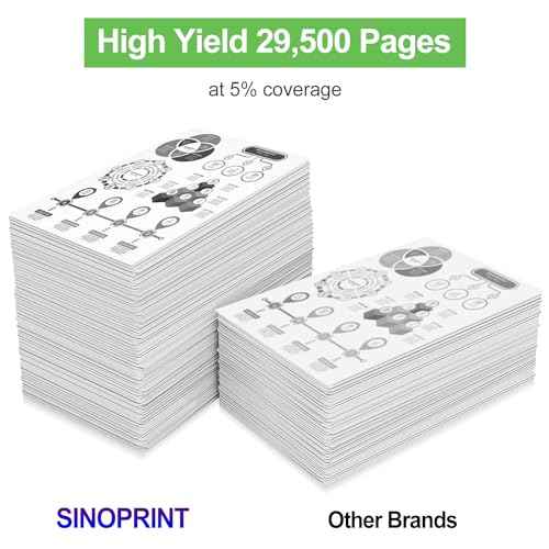 Black Toner Cartridge Compatible High Yield 29,500 Pages at 5% Coverage (Letter/A4) for Ricoh Aficio/Lanier/Savin MP C3003/MP C3503/MP C3004/MP C3504 (1-Pack)