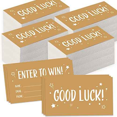 1200 Pcs Classic Enter to Win Raffle Tickets Cards 3.5 x 2 Inch Entry Form Ticket Cards for Contest, Auction, Raffles, Ballot Box with Space for Name, Email Address Phone Number Fields (1200)