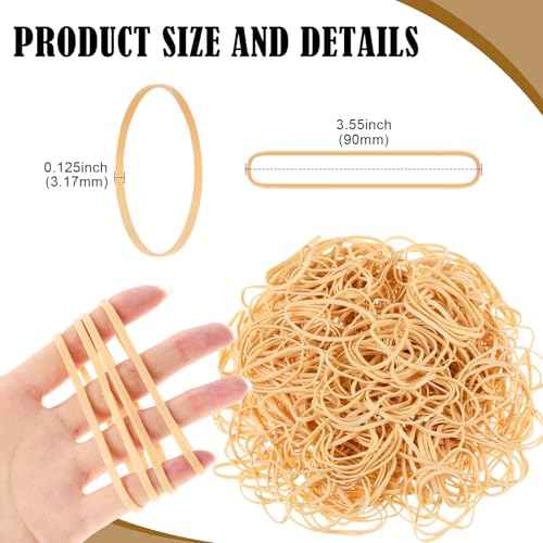 Marspark Rubber Bands Bulk Elastic Rubber Bands 5 lb File Folder Strong Elastic for Office Home Supply Crafts(Size 33)