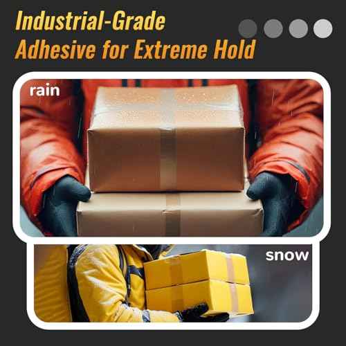 12 Rolls Packaging Tape with Dispenser, Heavy Duty Packing Tape, Clear Tape for Shipping Mailing Wrapping, 1.5'' Core