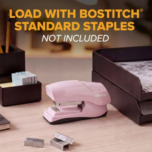 Bostitch Heavy Duty Stapler Pink Pack of 1 - 40 Sheet Capacity No Jam Office Stapler