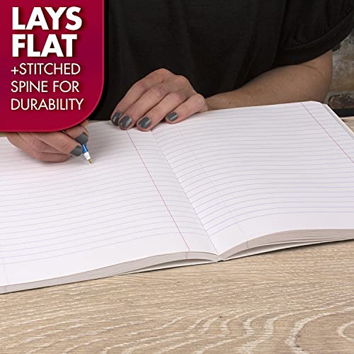 Mead Black Marble Composition Notebook 3 Pack Wide Ruled 7.5"x9.75"