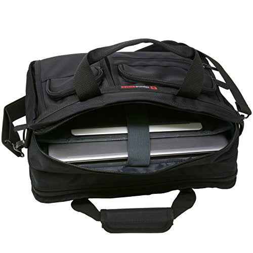 Alpine Swiss Conrad Messenger Bag 15.6 Inch Laptop Briefcase with Tablet Sleeve