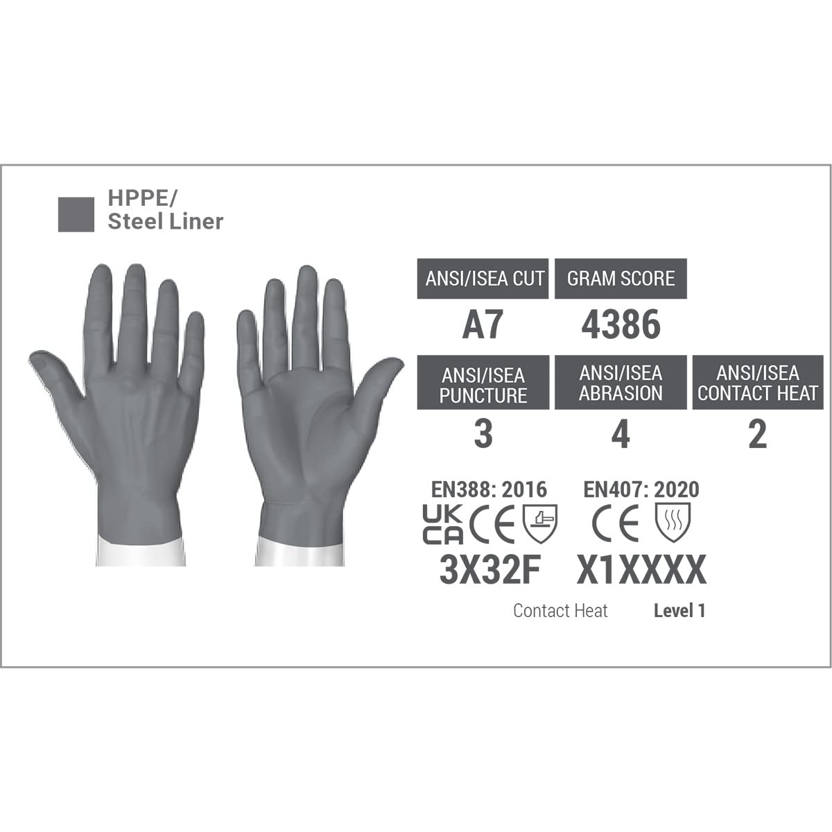 HexArmor | Traditional Style | Leather | Cut And Heat Resistant | Work Gloves | Chrome SLT ® Series 4066 | X-Large