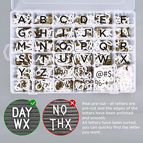 Black Felt Letter Board 10x10in with Pre-Cut 725 Letters & Stand - Baby & Classroom Decor