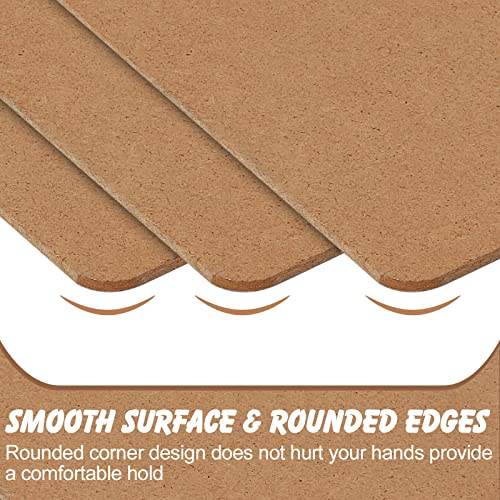 6 Pack Letter-Size Hardboard Clipboards with Low Profile Metal Clips - PANDRI