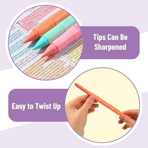 Mr. Pen- Gel Highlighters, 8 Pack Assorted Colors, Cute Bible Highlighters No Bleed