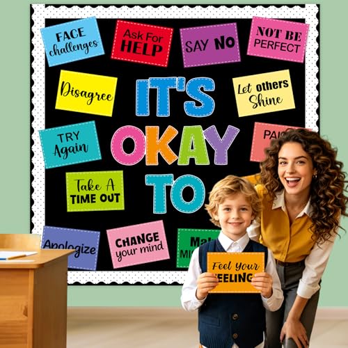 COCHIE OKAY Affirmation Station Bulletin Board Classroom Decorations Set - Welcome Back to School