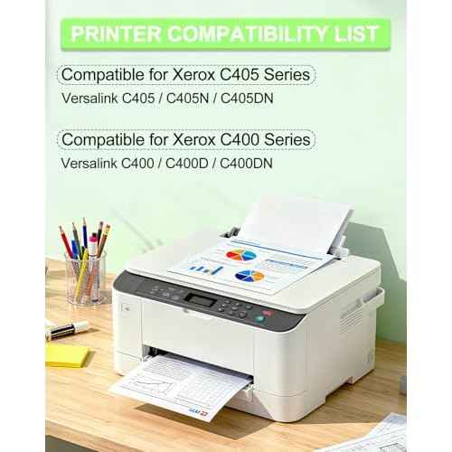 greencycle C400 C405 106R03524 High Yield Black Compatible Toner Cartridge Replacement for Xerox Versa Link C400 C405 C400D C400DN C405N C405DN Printer (1 Pack, 10,500 Pages per Black Toner)