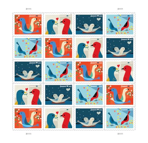Love 2026 Sheet of 20 Forever First-Class Mail Postage Stamps - USA