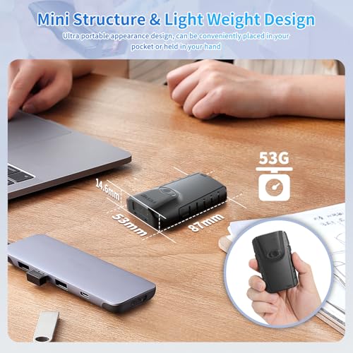 NETUM E800 2D Bluetooth Barcode Scanner - Portable QR & Barcode Reader