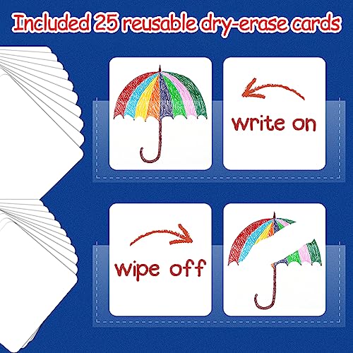 Circle Learning Time Center Pocket Chart Calendar Set, Educational Pocket Chart Learning Shape, Color Classroom Pocket Chart-Number Pocket Chart Wording Rhyme Pictures Pocket Chart
