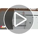 63in Modern Reception Desk with Built-in Power Station - Front Counter Table