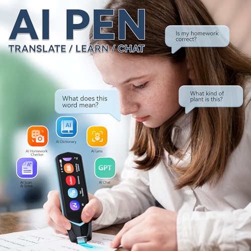 NEWYES AI Reading Pen for Dyslexia 3.99" Bluetooth OCR Translator & Scan Device