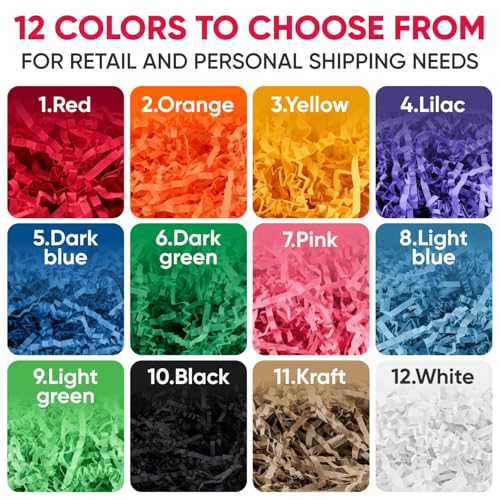 1 Cu Ft Ready To Ship Carton with Pink Crinkle Paper Filler 12x12x12"