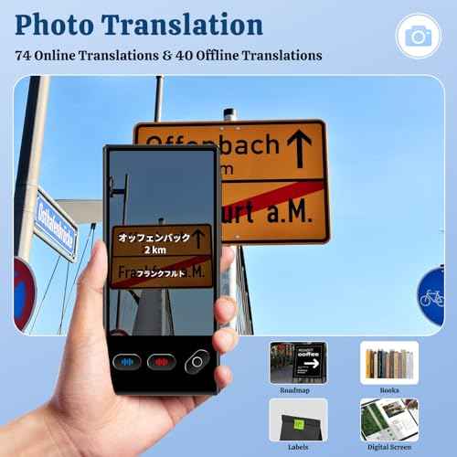 AI Language Translator Device, 2025 Real Time Translator Device, Instant Translator with 148 Languages/ChatGPT/Photo Translator for Business, Learning, Travelling