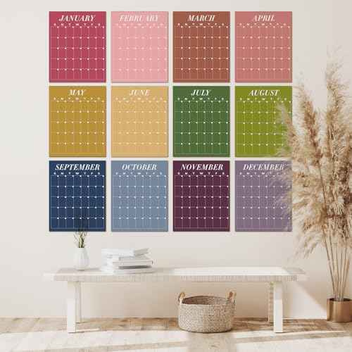 2026 Undated Large Wall Calendar New Year Blank Planner Dry Ease Reusable Yearly Calendar 12 Month Annual Erasable Planner for Christmas Office Home Classroom(Classic,16¡®¡¯x 20¡®¡¯)