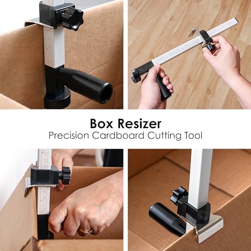 Box Resizer Tool with Scoring Wheel - Cardboard Box Reducer & Customizer
