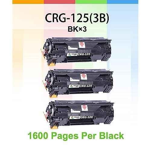 (Pack of 3) Compatible Replacement for Canon 125 Toner Cartridge CE285A (Black 3PK) to ImageCLASS MF3010 LBP6000 LBP6030w Toner Printer