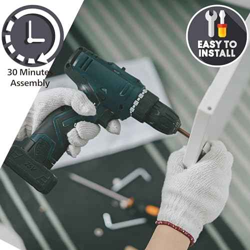 24.4" H Metal Locker Storage Cabinet with 1 Doors, Pantry with Shelves, Storage Cabinet with Adjustable Leveling Foot for Kitchen, Employees, Office, Kids Locker