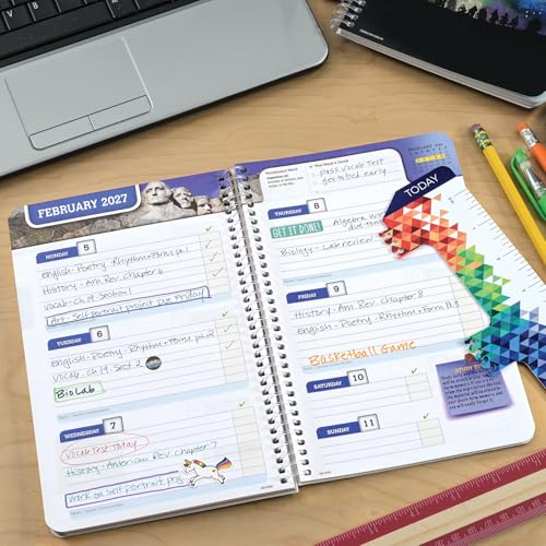 Global Datebooks 2026-2027 Student Planner 5.5 x 8.5 Doodles Edition