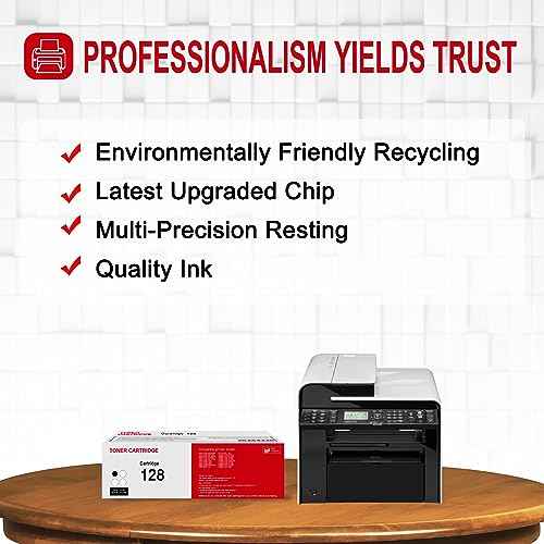 1 Pack 128 3500B001 Black Toner Cartridge: Compatible CRG 128 3500B001 Replacement for Canon ImageCLASS MF4580dn MF4880dw D530 MF4870dn MF4400 Series D500 Series FAXPHONE L100 Printer