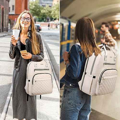 YAMTION Backpack for Women and Teen Girls,School Backpack TSA Laptop Bookbag with USB for College University Students Business Office Work Travel